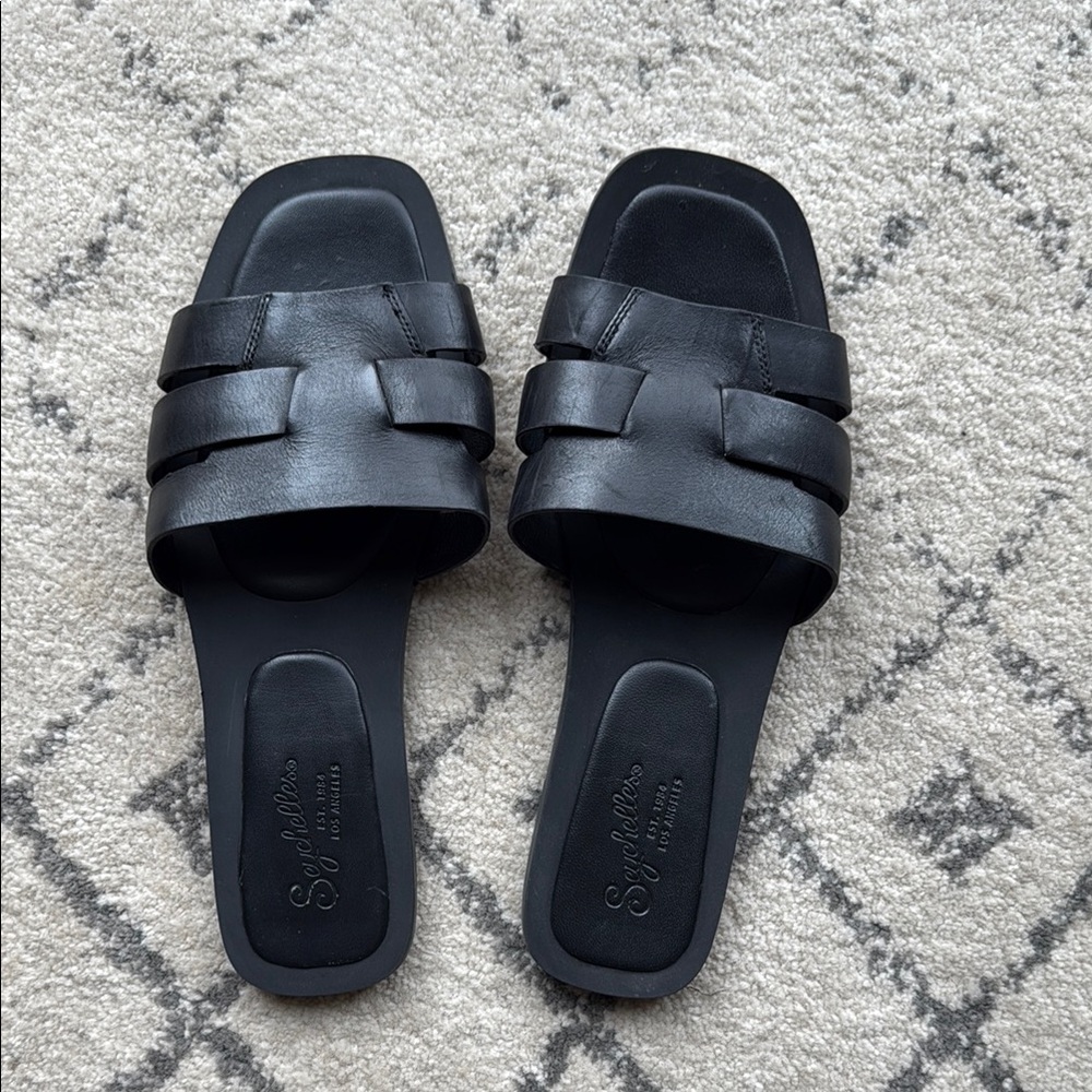 Stylish Black Slide Sandals
